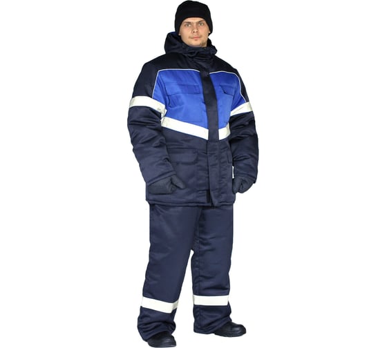 Зимний костюм URSUS ВЕКТОР темно-синий/василек КОС808-002; 64-66, 170-176 1