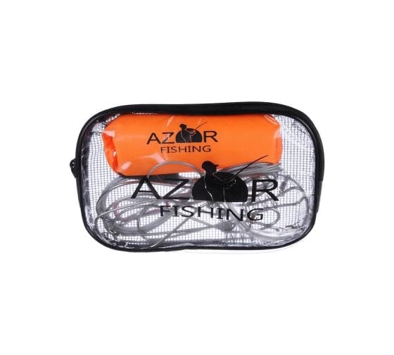 Кукан AZOR FISHING 3.5 м, 5 карабинов, поплавок, трос металл, ПВХ сумка 148-060