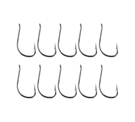 Набор крючков AZOR FISHING 10 шт., карась, карп, №6,8,10,12, высокоуглеродистая сталь, черный никель 143-065