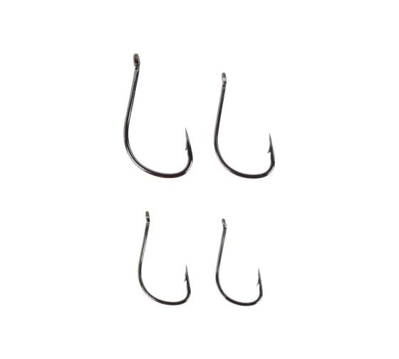 Набор крючков AZOR FISHING 10 шт., карась, карп, №6,8,10,12, высокоуглеродистая сталь, черный никель 143-065