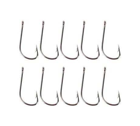 Набор крючков AZOR FISHING 10 шт., Абердин, №4,6,8,10, высокоуглеродистая сталь, черный никель 143-064