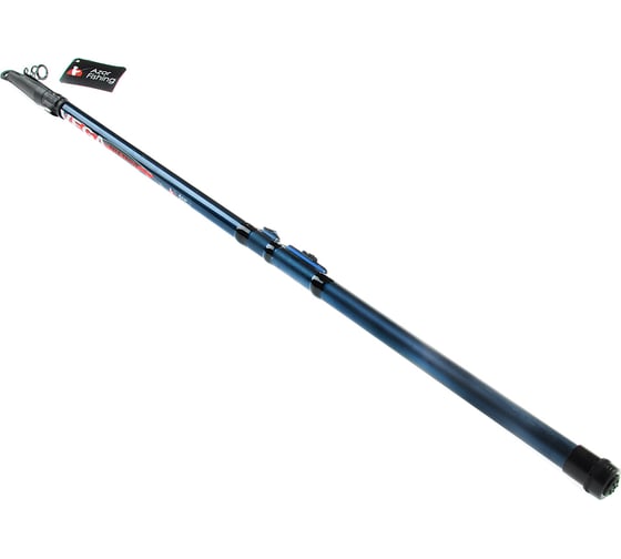 Телескопическая удочка с кольцами AZOR FISHING Вега файбергласс, 4.2м, тест 10-30гр 149-100