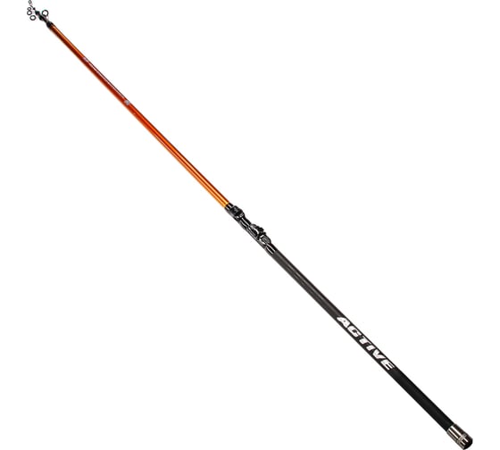 Телескопическая удочка с кольцами AZOR FISHING Актив карбон 40%, 4.0м, тест 10-30гр 149-093 1