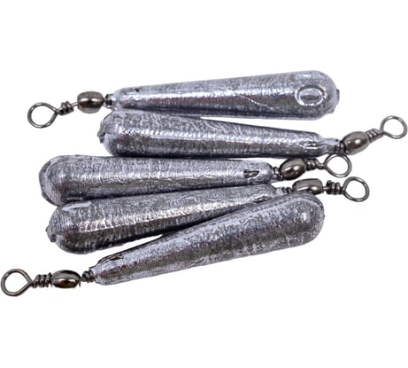 Груз Капля, отводной поводок, 10 г, 5шт./уп. 04-028-02