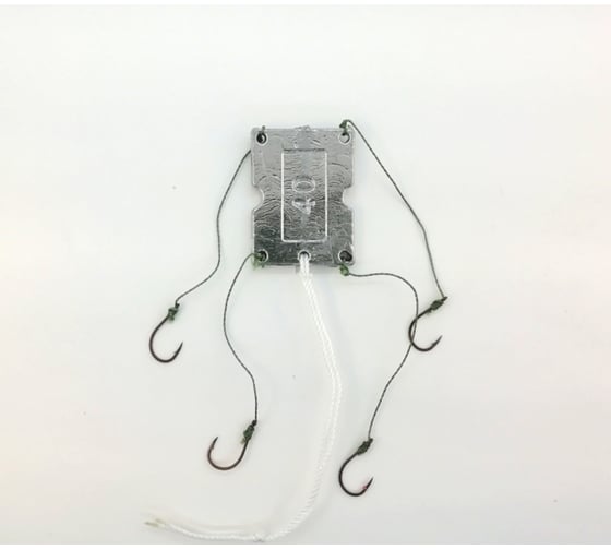 Жмыховка оснащённая 40 г, 4 крючка, крючок MUSTAD № 9, поводок 0.4 мм, основной 1.2 мм 04-032-01