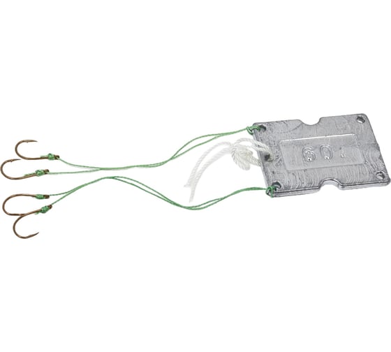 Жмыховка оснащённая 60 гр, 4 крючка, крючок MUSTAD № 9 , поводок 0.4 мм, основной 1.2 мм 04-032-02 1