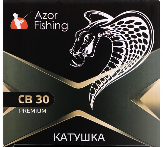 Катушка с задним фрикционом AZOR FISHING СB-30 Премиум, 4п.п, металлическая шпуля 142-015