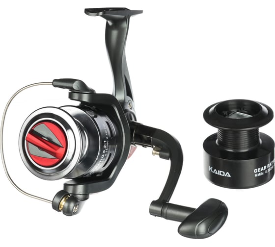 Катушка AZOR KAIDA Differ Red, 3000, 3+1, передний фрикцион, металл шпуля 142-040