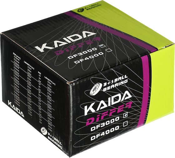 Катушка AZOR KAIDA Differ Red, 3000, 3+1, передний фрикцион, металл шпуля 142-040