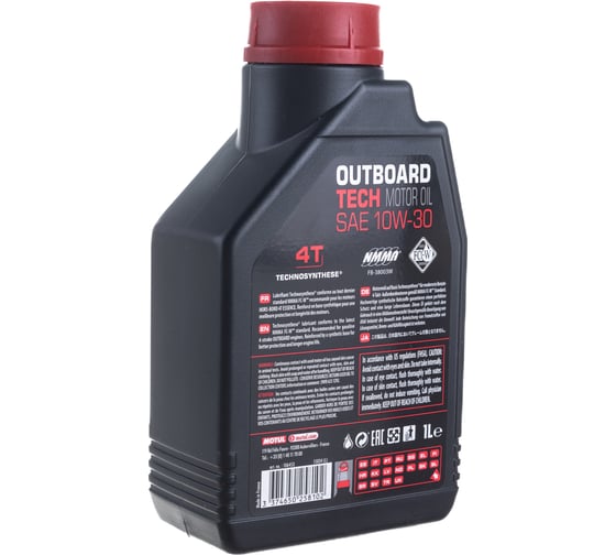 Масло для лодочных моторов OUTBOARD TECH 4T 10W30 1 л MOTUL 106453