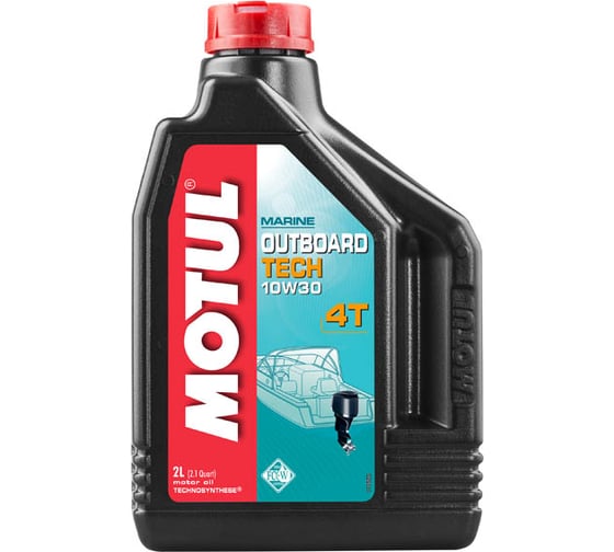 Масло для лодочных моторов OUTBOARD TECH 4T 10W30 2 л MOTUL 106446