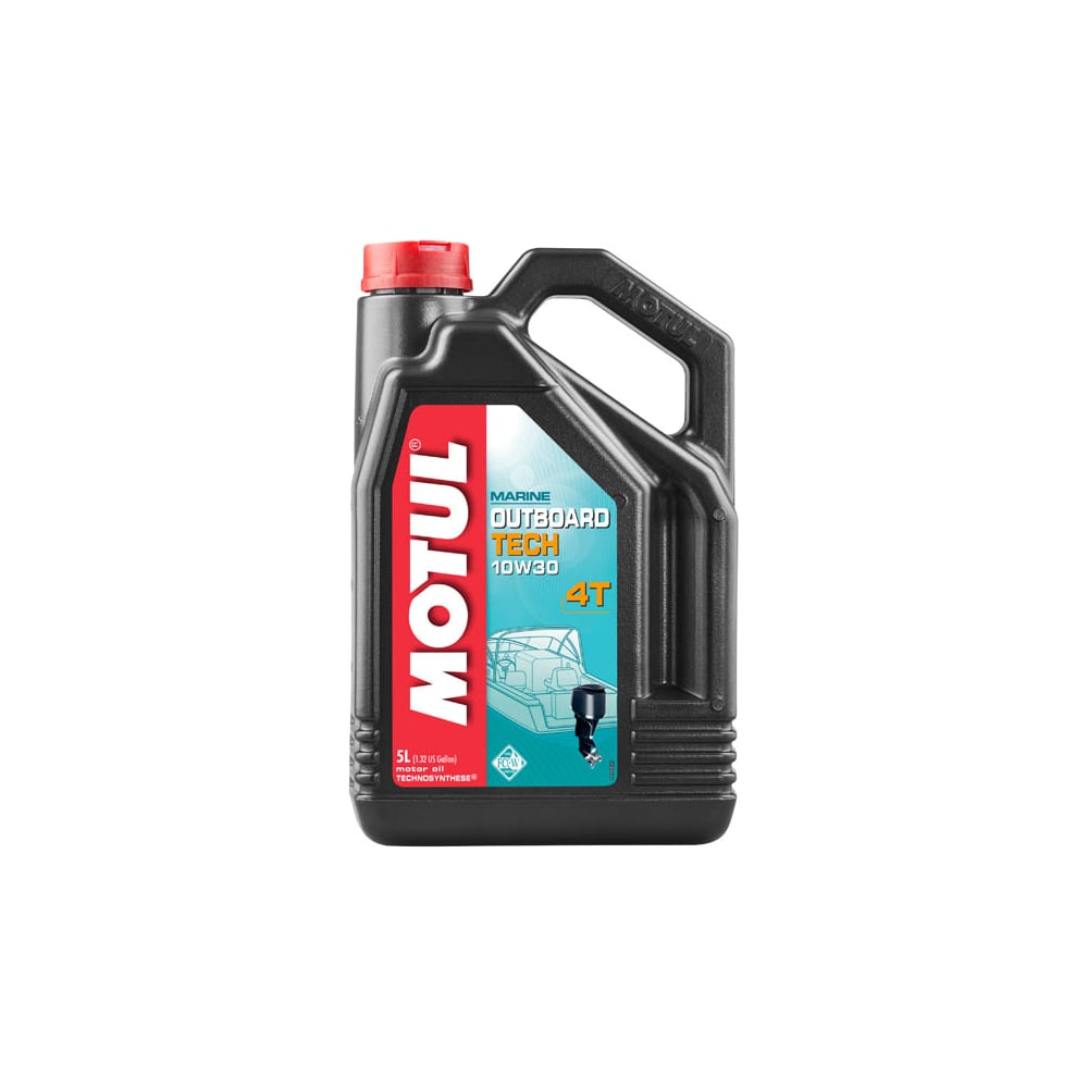 Масло для лодочных моторов OUTBOARD TECH 4T 10W30 5 л MOTUL 106447 ...
