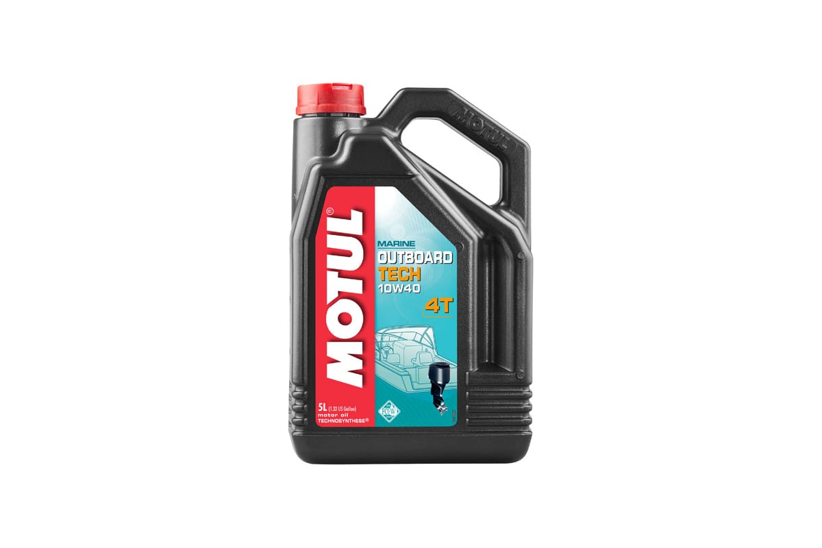 Масло для лодочных моторов OUTBOARD TECH 4T 10W40 5 л MOTUL 106354 ...