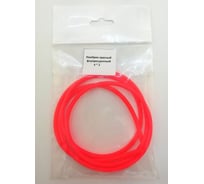 Кембрик силиконовый оранжевый, флуоресцентный 4x2, 1 метр 01-015-03