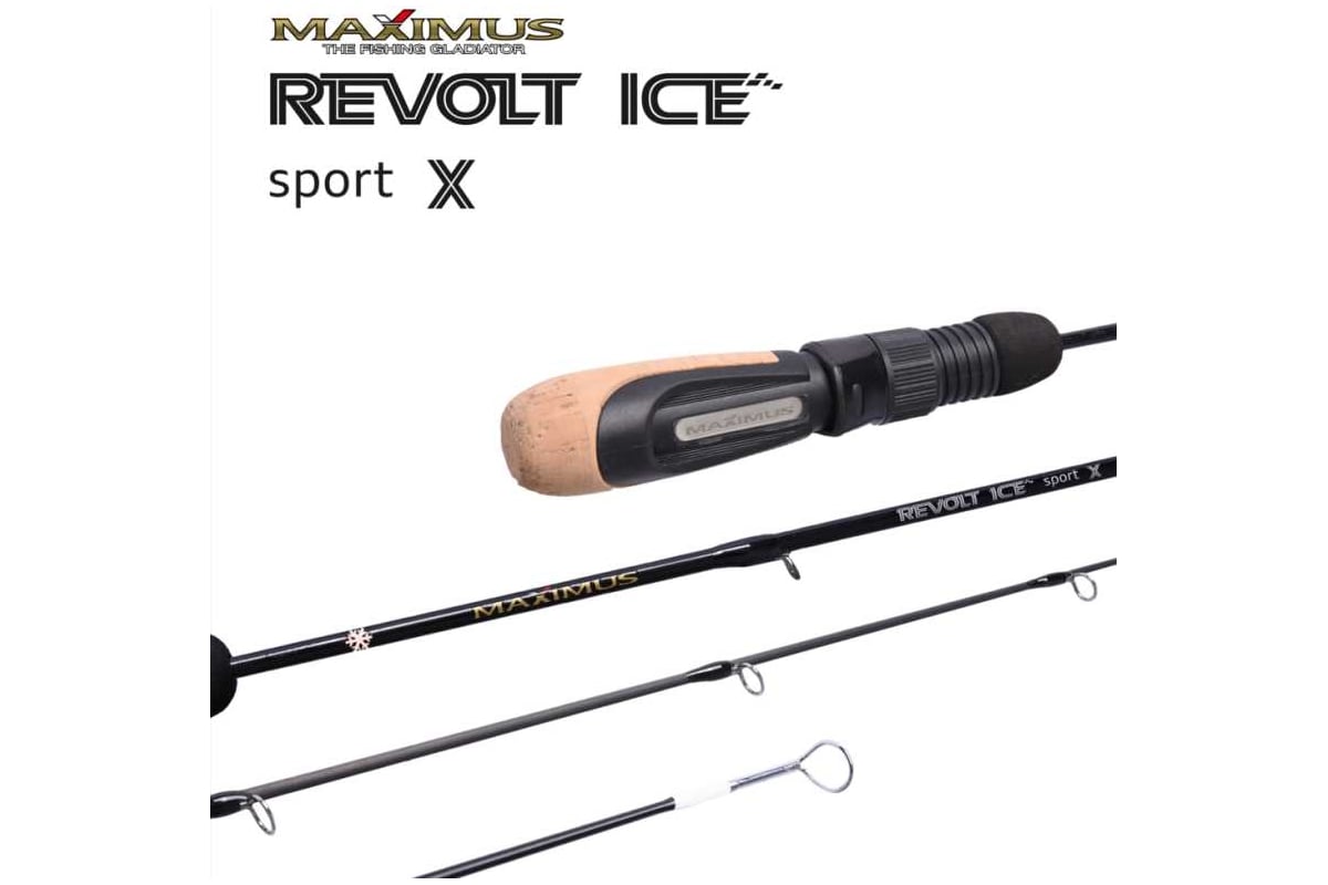 Зимняя удочка Maximus REVOLT ICE SPORT X 302XXH 0.75 м, до 90 г ...