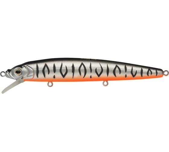 Воблер Strike Pro Alpha Minnow 115 цвет: A243ES Grey Shadow Mat Tiger EG-033FA243ES