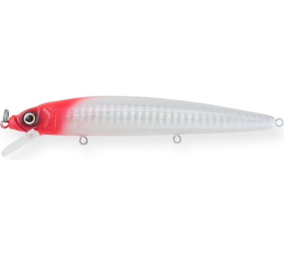 Воблер Strike Pro Alpha Minnow 115 цвет: 022PPP-713 Redhead Silver EG-033F022PPP-713