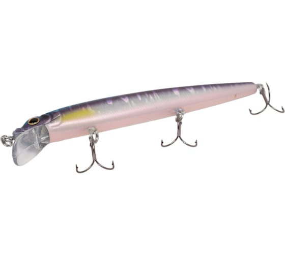 Воблер Strike Pro Alpha Minnow 115 цвет: A210-SBO-RP Rainbow Ghost Wakasagi EG-033FA210-SBO-RP