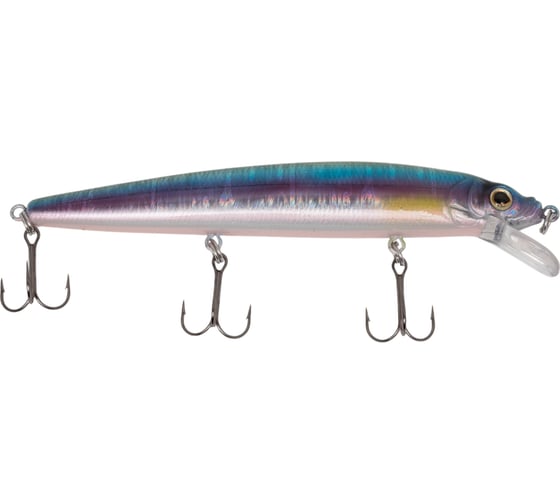 Воблер Strike Pro Alpha Minnow 115 цвет: A210-SBO-RP Rainbow Ghost Wakasagi EG-033FA210-SBO-RP