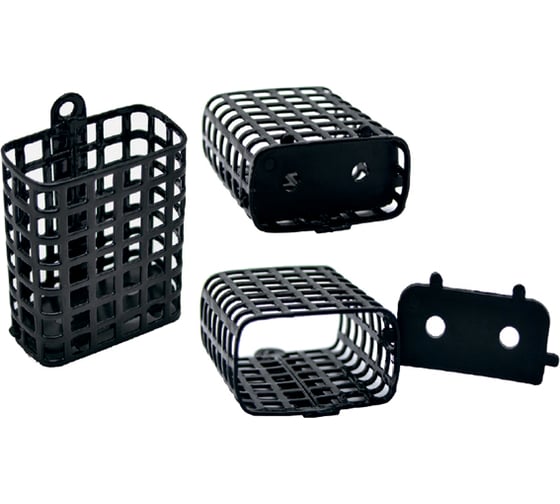 Фидерная металлическая плоская кормушка Ecopro черная 20 г, 10 шт B-BP0305-20