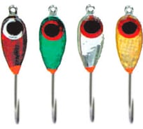 Мормышка с флексом Ecopro № 4 "Капля 2Ф с ушком", 100шт EMKAFL4100