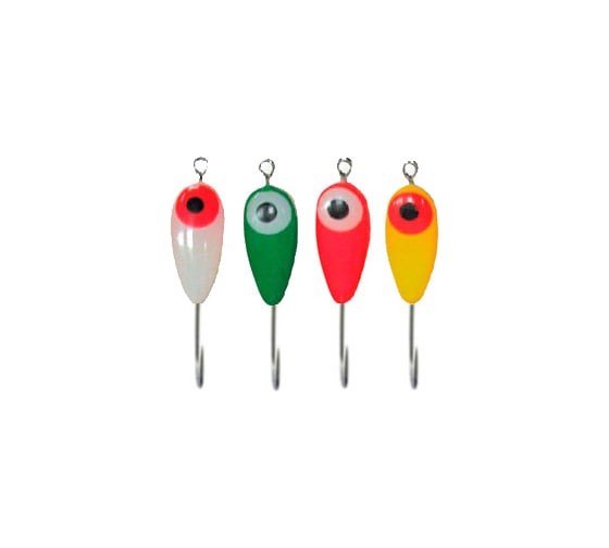 Мормышка с флексом Ecopro № 4K "Капля 2Ф с ушком", 100шт EMKAFL4K100 1