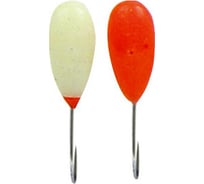 Фосфорная мормышка Ecopro №12К "Капля 3Ф с отверстием", 80шт EMKAFS12K80