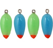 Фосфорная мормышка Ecopro №13-LB капля 3Ф с ушком, 80шт EMKAFS13LB80