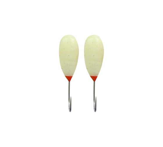Фосфорная мормышка Ecopro №14 "Капля 2Ф с отверстием", 100шт EMKAFS14100