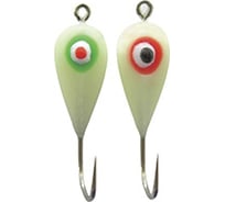 Фосфорная мормышка Ecopro № 6К "Конус 1Ф с глазком", 100шт EMKOGFS6K100