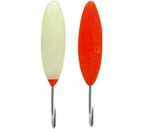 Фосфорная мормышка Ecopro №18К "Лодочка 3Ф с отверстием" 80шт EMLOFS18K80