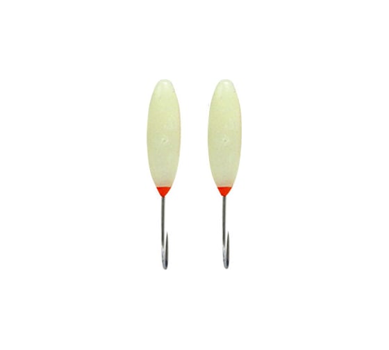 Фосфорная мормышка Ecopro №18 "Лодочка 3Ф с отверстием" 80шт EMLOFS1880 1