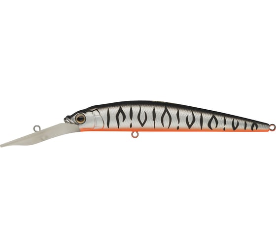 Воблер Strike Pro Alpha Diver 110 цвет: A243ES Grey Shadow Mat Tiger JL-062F#A243ES