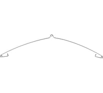 Коромысло ECOPRO большое с застежкой-булавка, 20 см, 30 шт. EP3F_KZBW