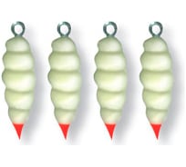 Фосфорная мормышка Ecopro №37-L "Витая", 100 шт EMVFS37L100