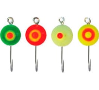 Фосфорная мормышка Ecopro №38 "Дробинка cредняя с глазком", 100шт EMDSFS38100