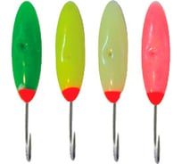 Фосфорная мормышка Ecopro №42 "Лодочка с отверстием", 80шт EMLOFS42100