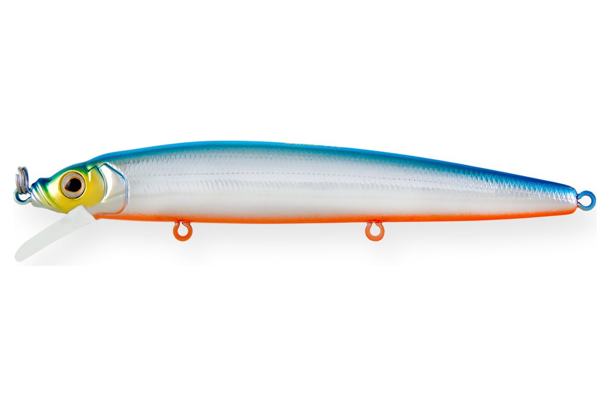 Воблер Strike Pro Alpha Minnow 115 цвет: 626E Blue Silver OB EG-033F ...