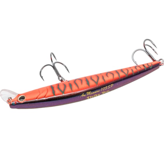Воблер Strike Pro Arc Minnow 105SP цвет: A207 Red Devil Pearl JL-092-SP#A207