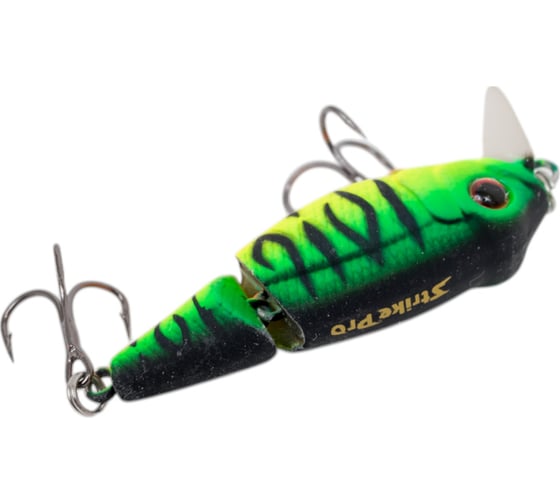Воблер Strike Pro Pygmy Jointed 40 цвет: GC01S Mat Tiger EG-073J#GC01S