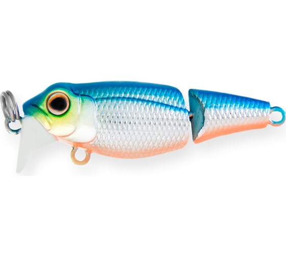 Воблер Strike Pro Pygmy Jointed 40 цвет: 626E Blue Silver OB EG-073J#626E