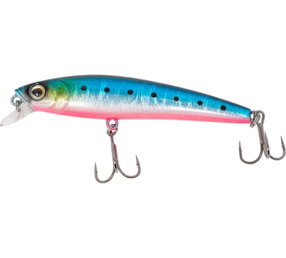 Воблер Strike Pro Arc Minnow 75SP цвет: A234-SBO-LU Blue Back Silver OB Fluo JL-119-SP#A234-SBO-LU