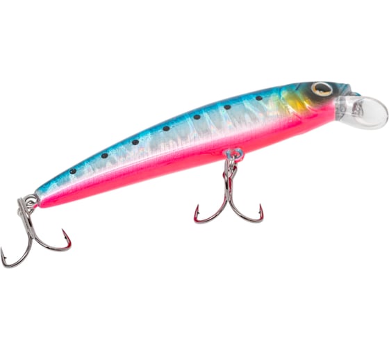 Воблер Strike Pro Arc Minnow 75SP цвет: A234-SBO-LU Blue Back Silver OB Fluo JL-119-SP#A234-SBO-LU