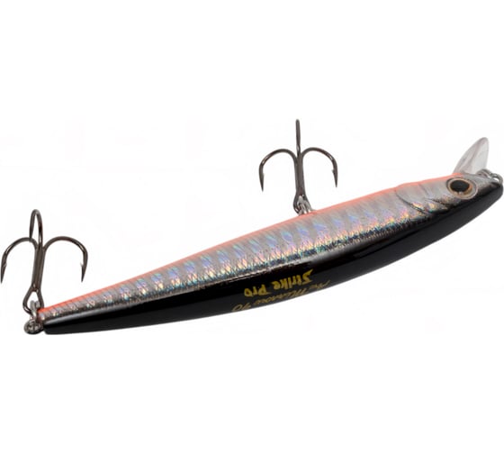 Воблер Strike Pro Arc Minnow 90F цвет: A70-713 Black Silver OB JL-120F#A70-713