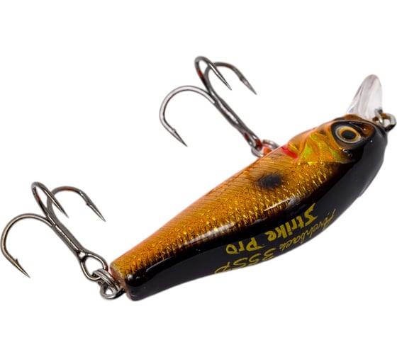 Воблер Strike Pro Archback 35SP цвет: 613-713 Black Back Smoked OB EG-125E-SP#613-713