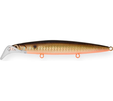 Воблер Strike Pro Scooter Minnow 110F цвет: 613-713 Black Back Smoked OB EG-186F#613-713