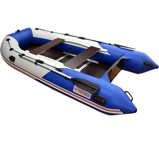 Лодка Hunterboat хантер стелс 355, белая/синяя 355219 1