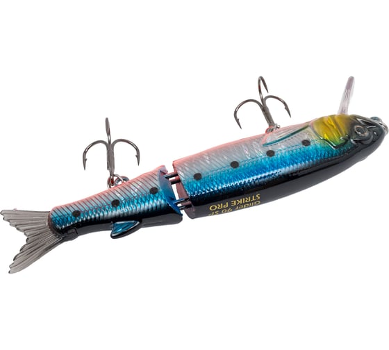Воблер Strike Pro Glider 90 цвет: A234-SBO-LU Blue Back Silver OB Fluo EG-157A-SP#A234-SBO-LU