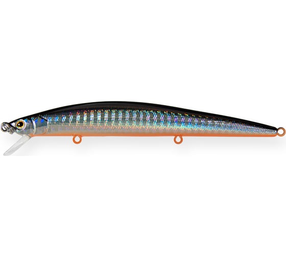 Воблер Strike Pro Slingshot Minnow 120F цвет: A70-713 Black Silver OB EG-145F#A70-713