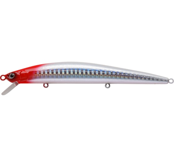 Воблер Strike Pro Slingshot Minnow 120F цвет: 022PPP-713 Redhead Silver EG-145F#022PPP-713